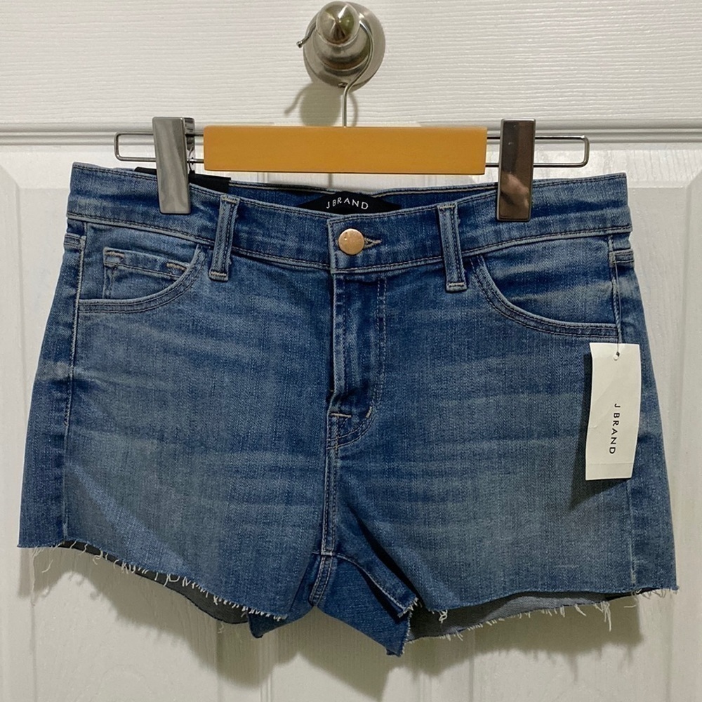 J Brand Mid Rise Adventure Women’s Denim Shorts NWT Size 25 Summer Cut Offs